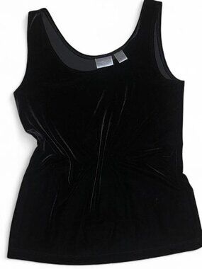 Chicos Black Velvet Top